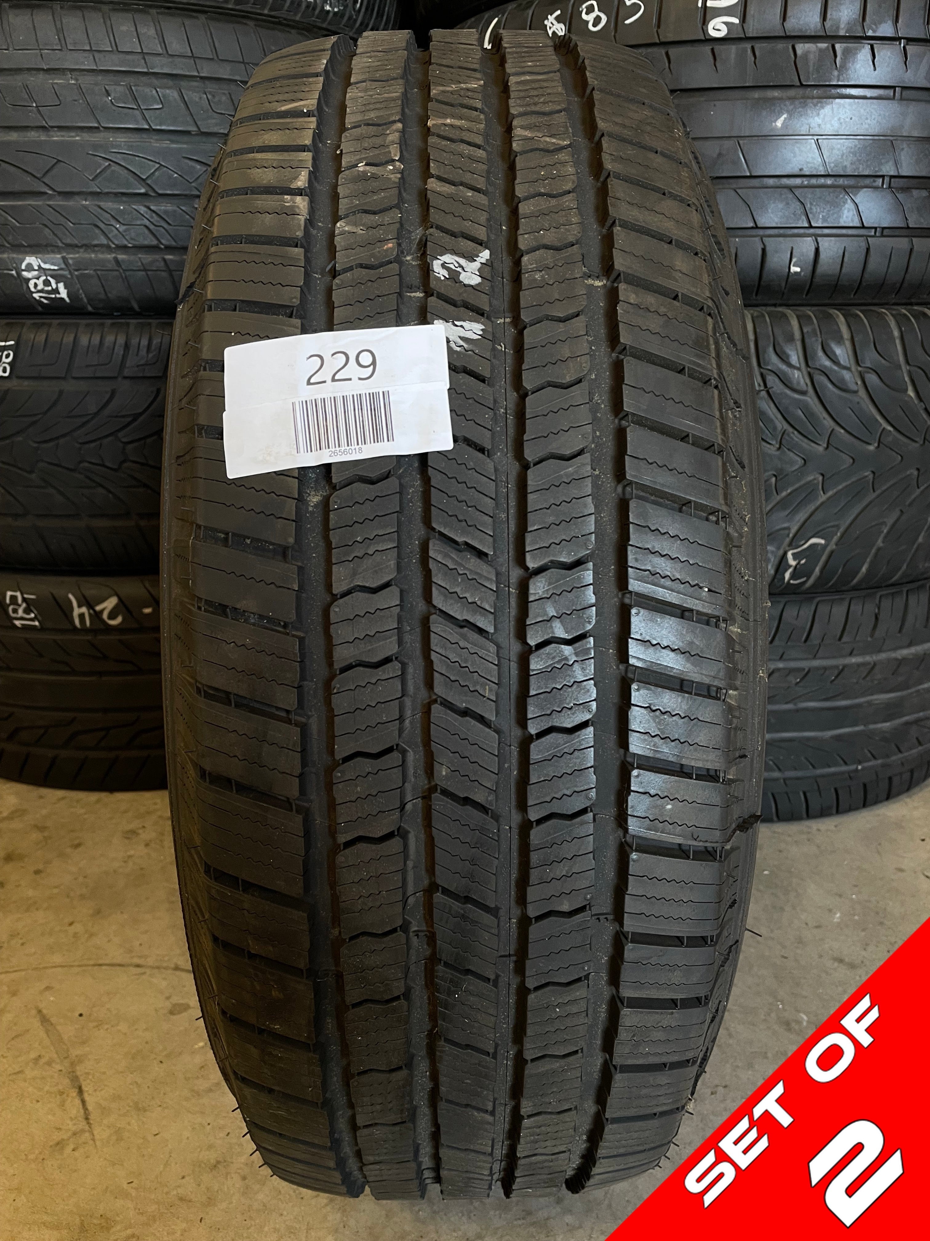 PAIR OF 265/60R18 Michelin Defender LTX M/S 110T XL - Used Tires |