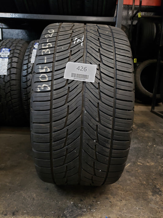 SINGLE 305/35R20 BFGoodrich g-Force Comp-2 A/S 104 Y XL - Used Tires