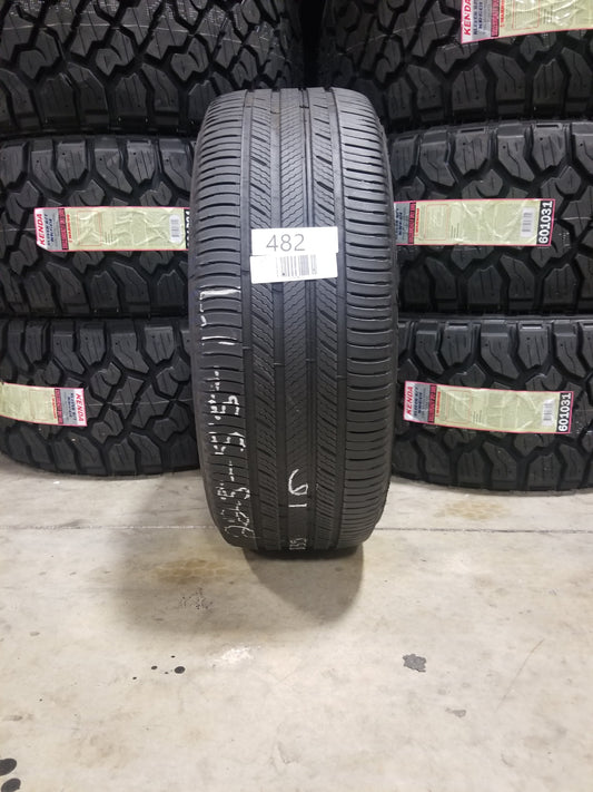 SINGLE 225/55R17 Michelin Premier A/S 97 V 1609 LBS - Used Tires