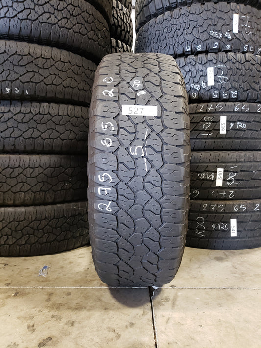 SET OF 4 275/65R20 Goodyear Wrangler Trail Runner AT 126/123 S - Used Tires