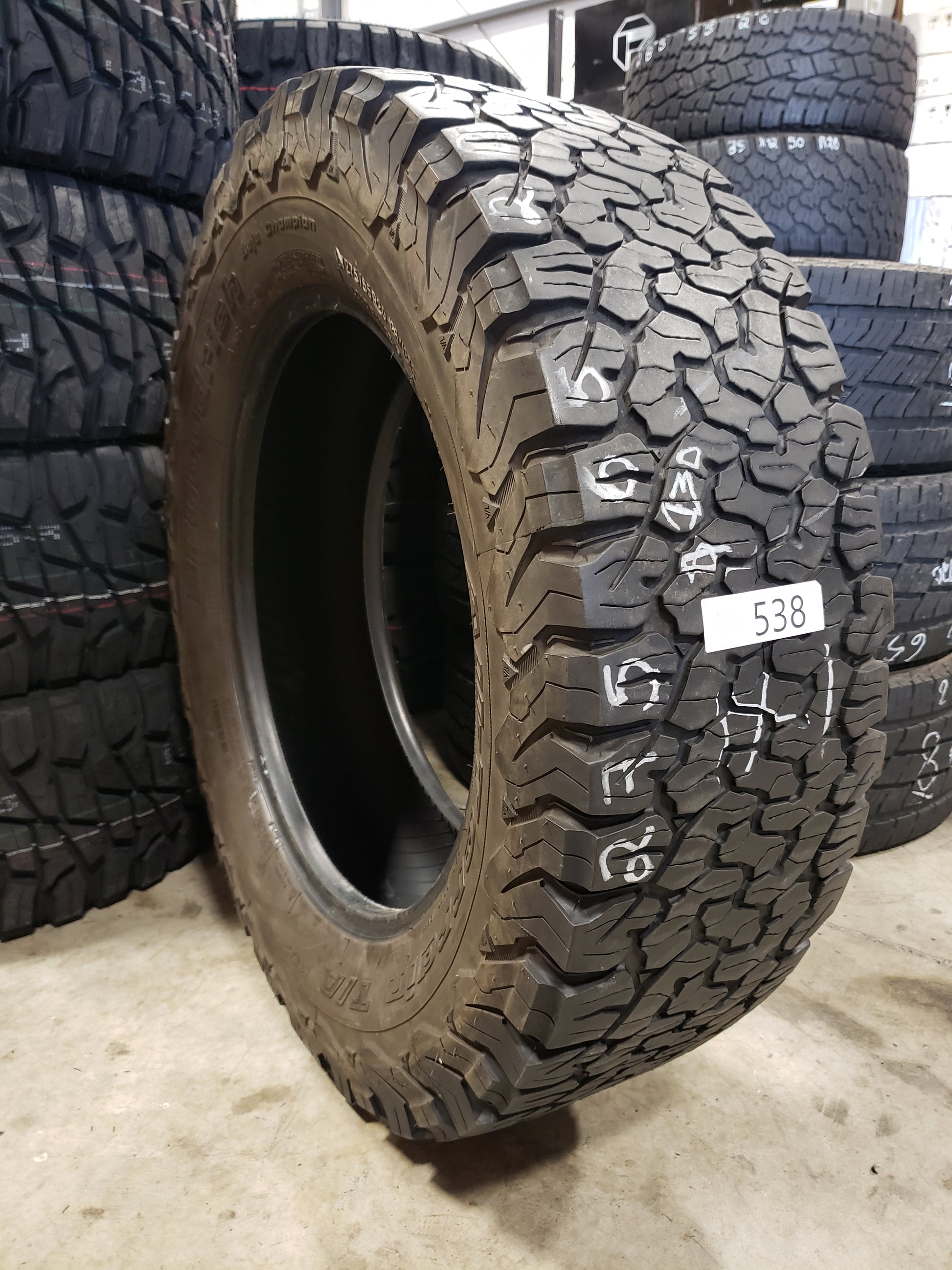 SET OF 2 275/65R20 BFGoodrich All-Terrain T/A K02 126/123 S E - Used Tires