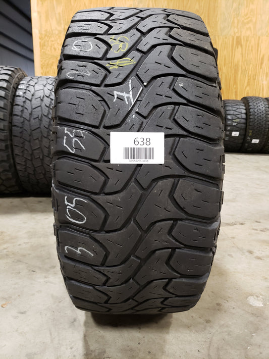 SET OF 2 305/55R20 Mickey Thompson Baja ATZ M/T W/sidebiters 121/118 S E - Used Tires