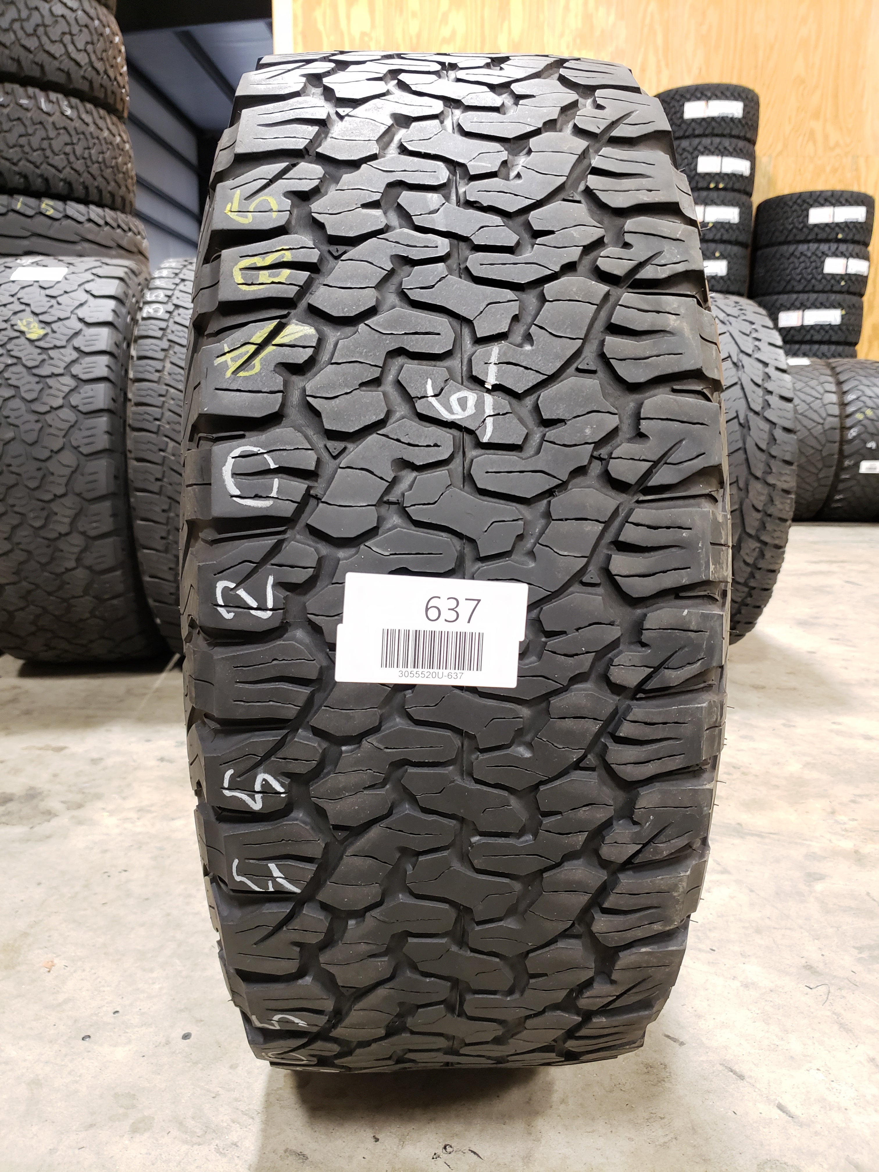 SINGLE 305/55R20 BFGoodrich All-Terrain T/A K02 121/118 S E - Used