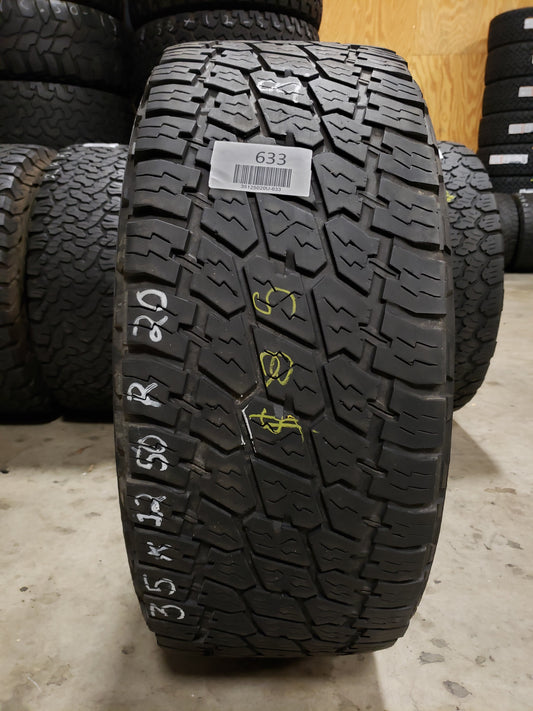 SINGLE 35X12.50R20 Nitto Terra Grappler G2 125 R F - Used Tires