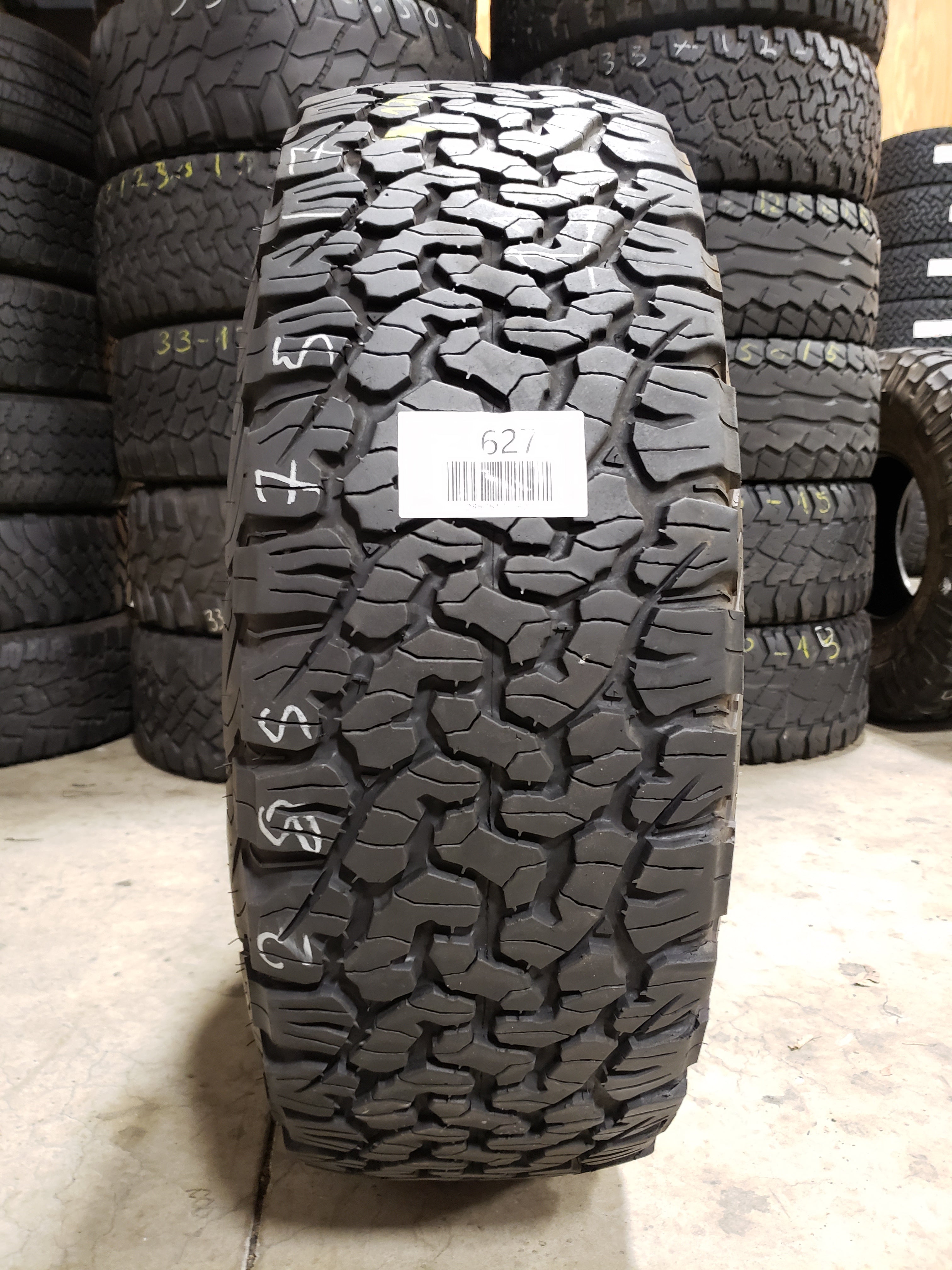 SINGLE 285/75R17 BFGoodrich All-Terrain T/A K02 121/118 S E - Used Tires