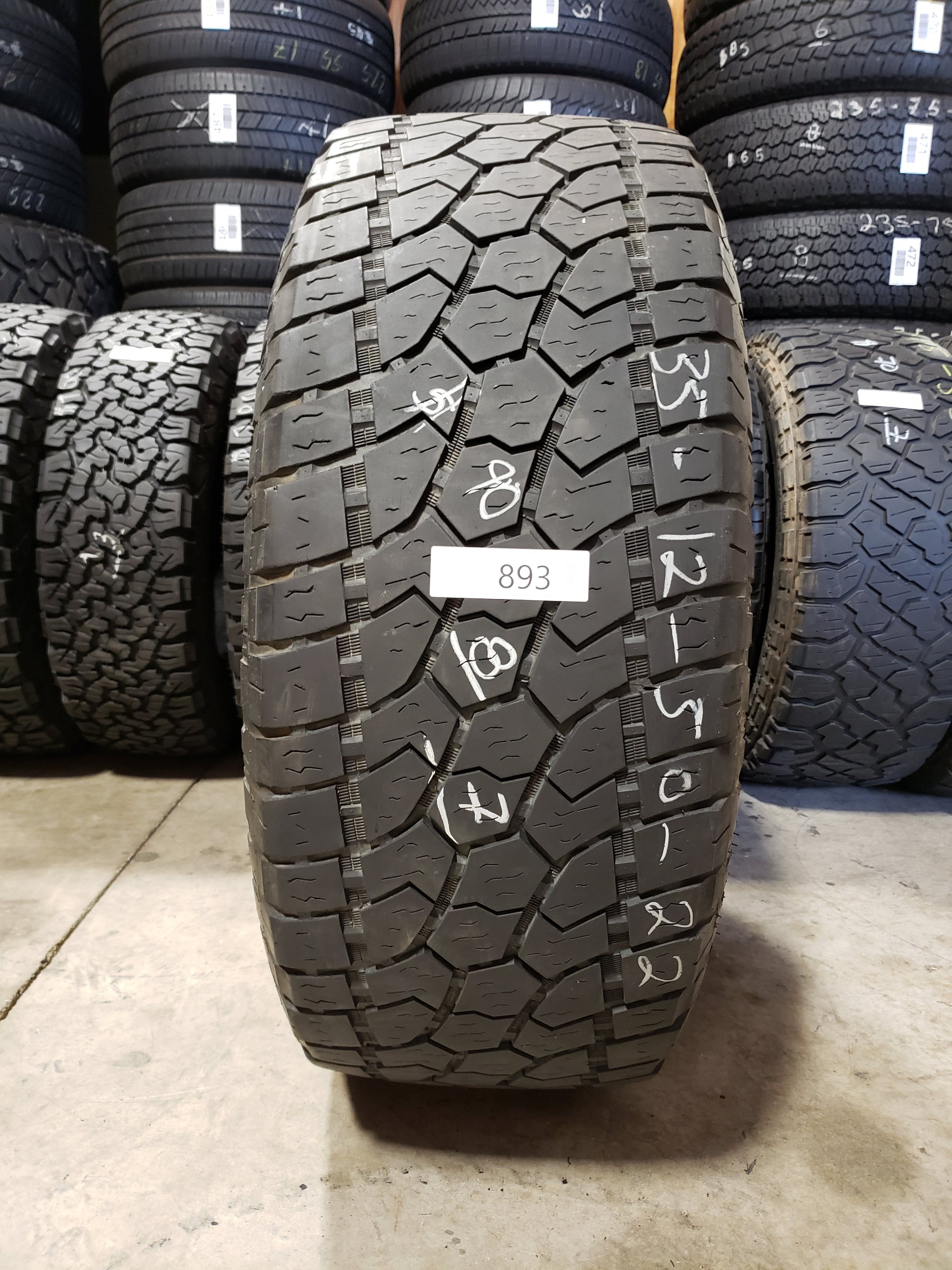 SINGLE 35x12.50R22 Radar Renegade A/T5 117 Q E - Premium Used Tires