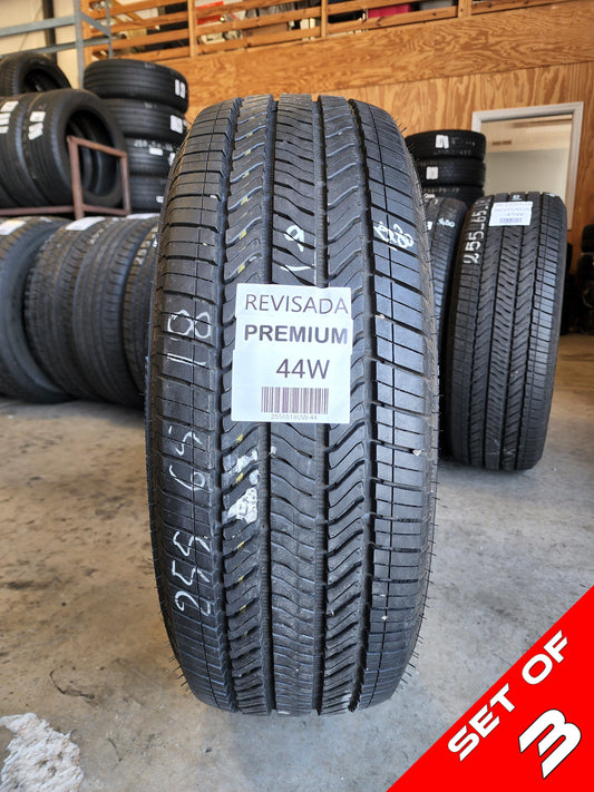 SET OF 3 255/65R18 Bridgestone Alenza A/S 111 T SL - Used Tires