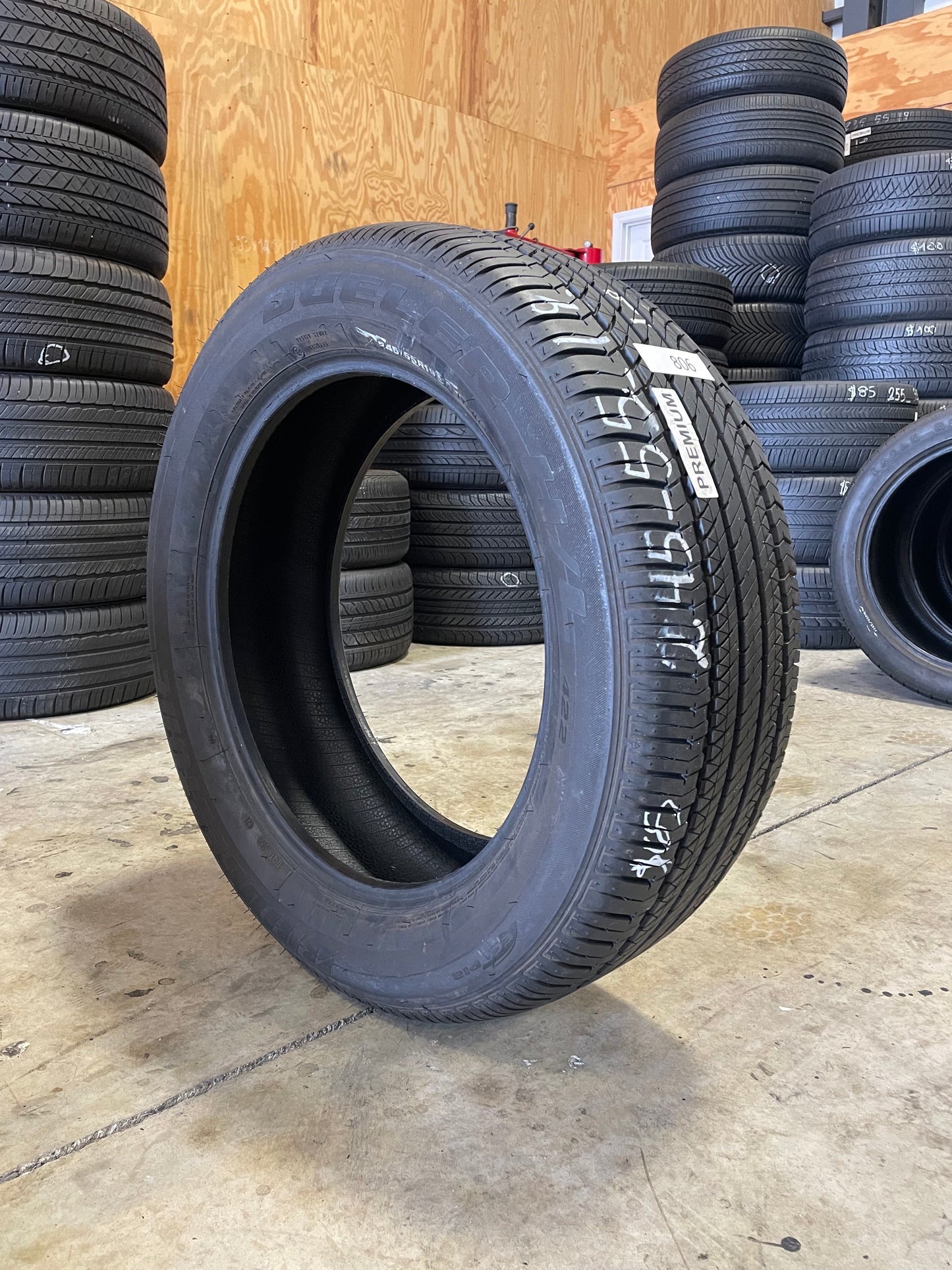 SINGLE 245/55R19 Bridgestone Dueler H/L 422 109 T XL - Premium Used Tires