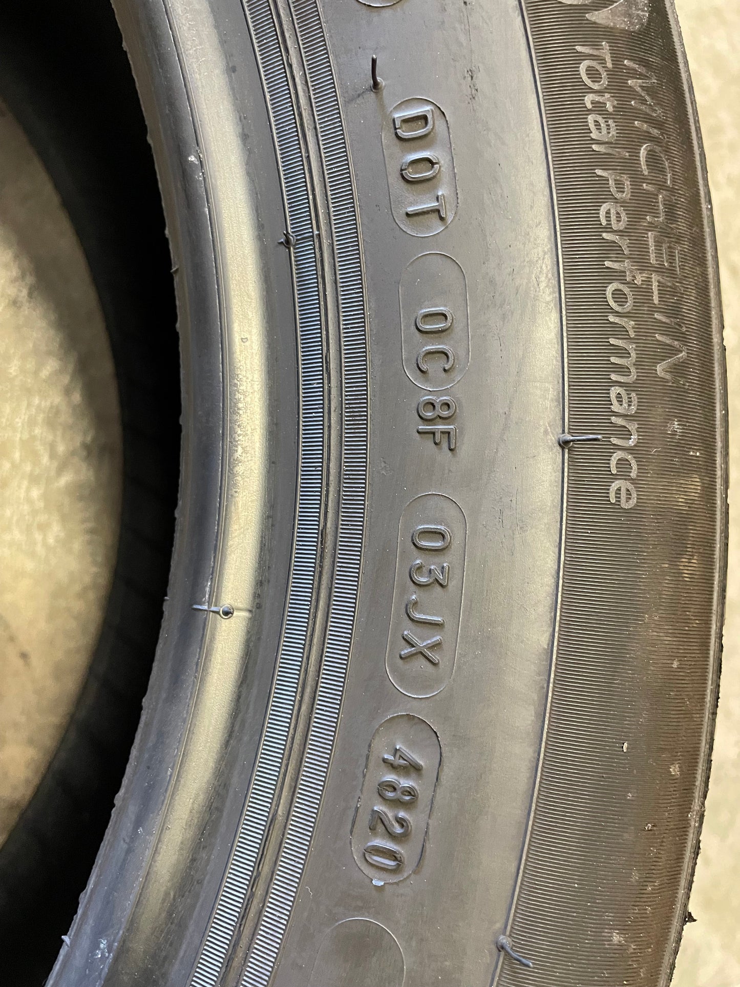 SINGLE 235/55R19 Michelin Primacy A/S 101 H SL - Premium Used Tires