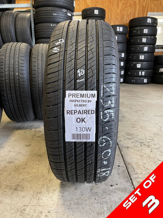 SET OF 3 235/60R18 Kumho Crugen Premium 103 H SL - Used Tires