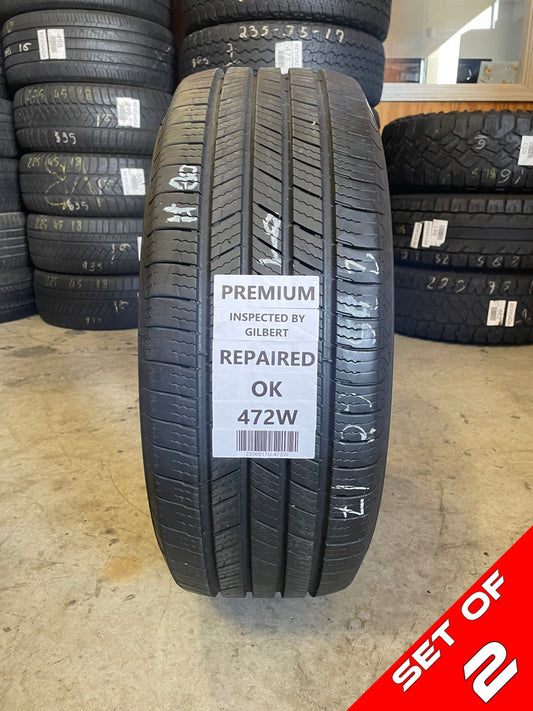 SET OF 2 235/60R17 Michelin Defender T+H 102 H SL - Premium Used Tires