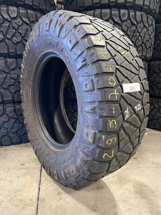 SINGLE 285/70R17 Nitto Ridge Grappler 121/118 Q E - Used Tires