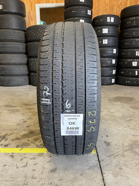 SINGLE 275/55R20 Bridgestone Dueler H/L Alenza 113 T SL - Used Tires