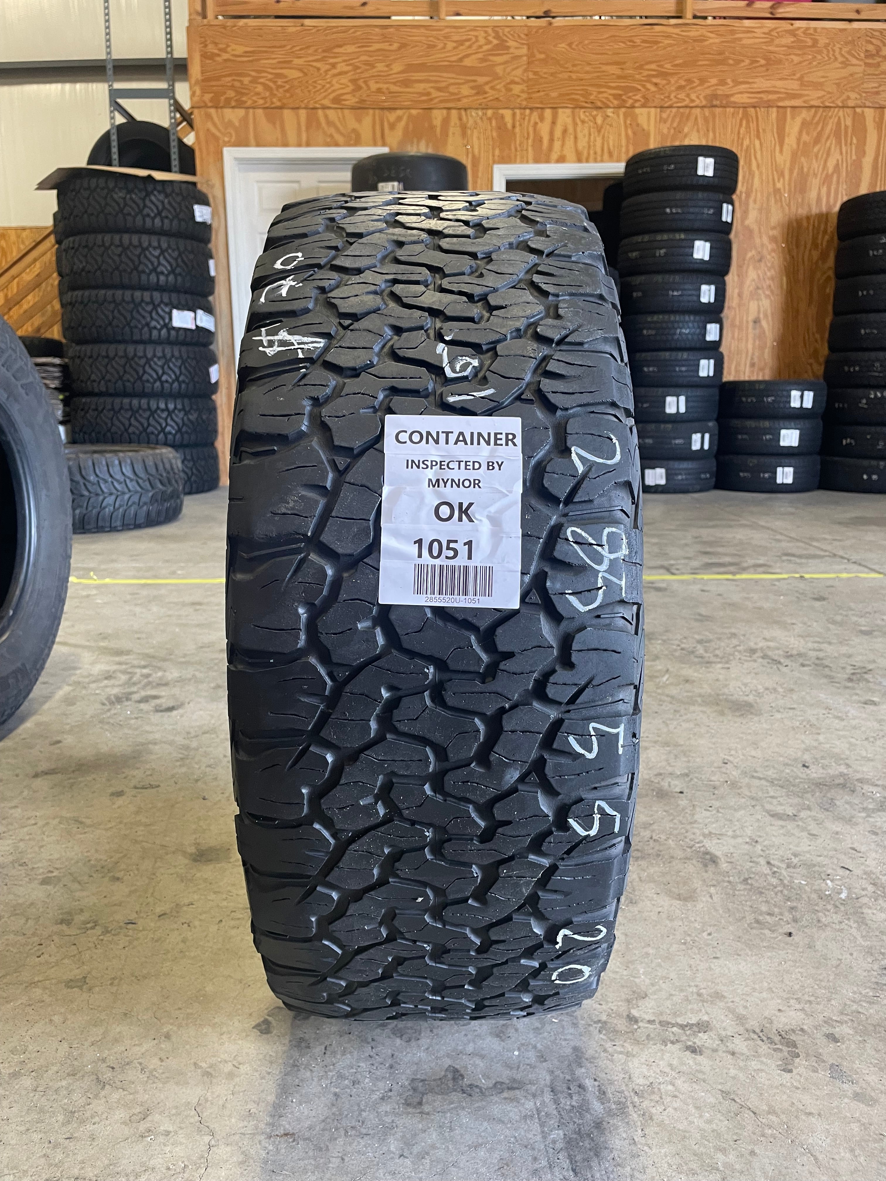 SINGLE 285/55R20 Bfgoodrich All-Terrain T/A KO2 117/114 T D - Used Tir –  High Tread Used Tires