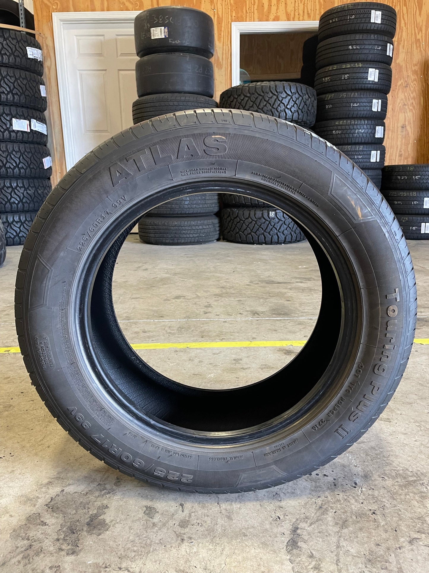 SINGLE 225/60R17 Atlas Touring Plus 2 99V SL - Used Tires